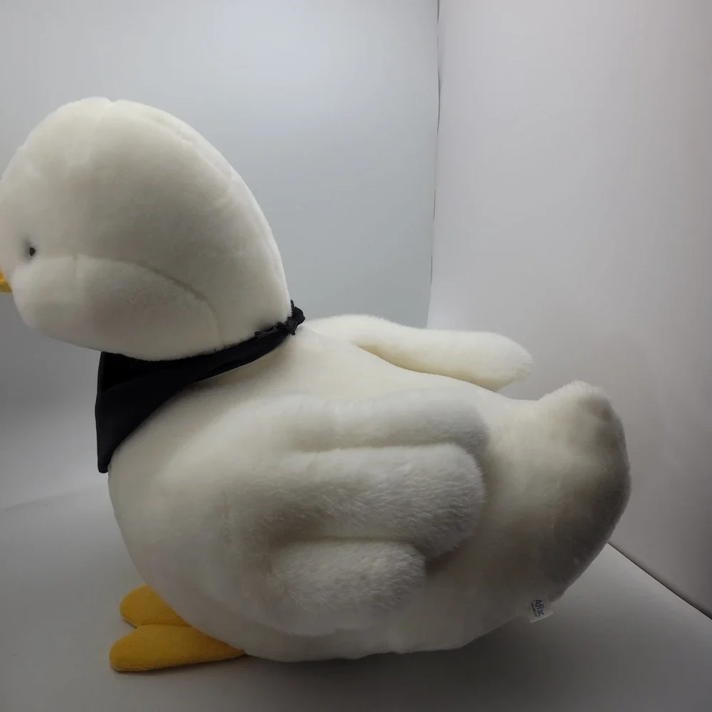 AFLAC Duck Talking Plush Stuffed Animal Jumbo Huge Blue Bandana working